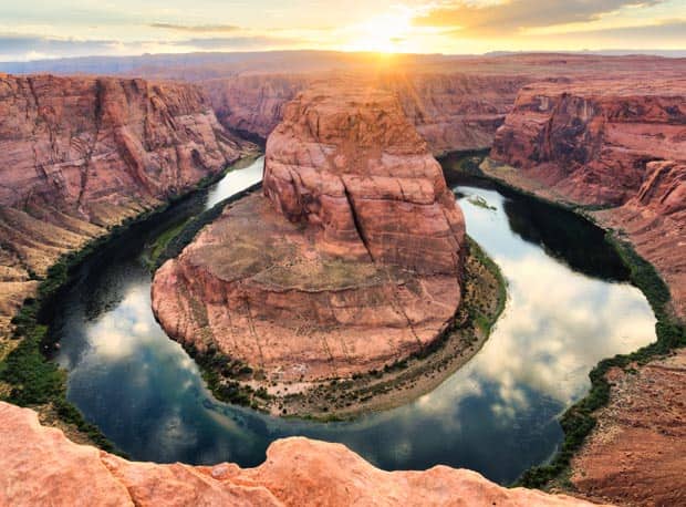 Horseshoe bend at the Colorado River